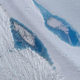Lakes on Langhovde Glacier. Satellite image courtesy of DigitalGlobe, Inc.